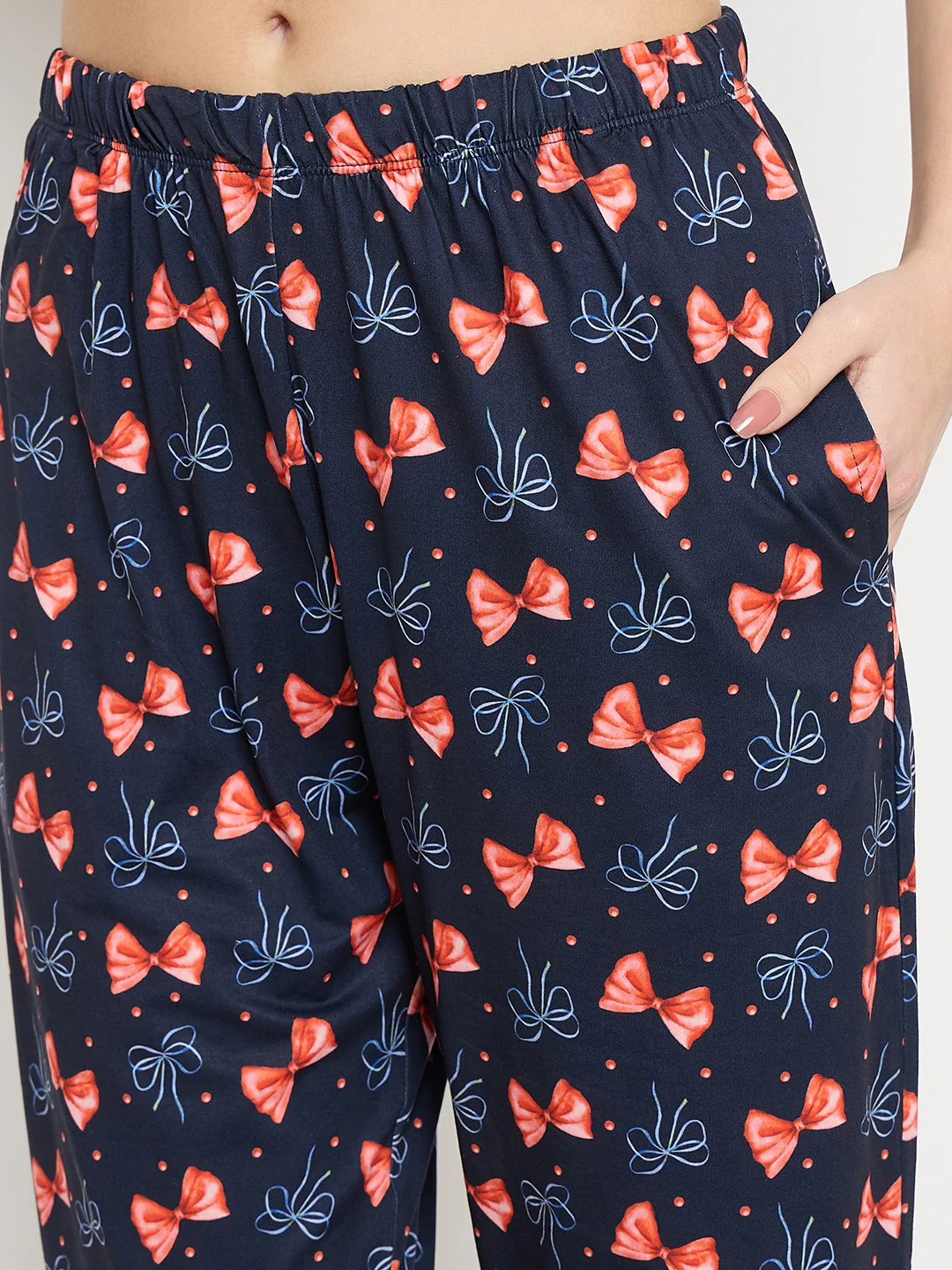 mSECRET Blue Printed Night Suit Set - Image 7
