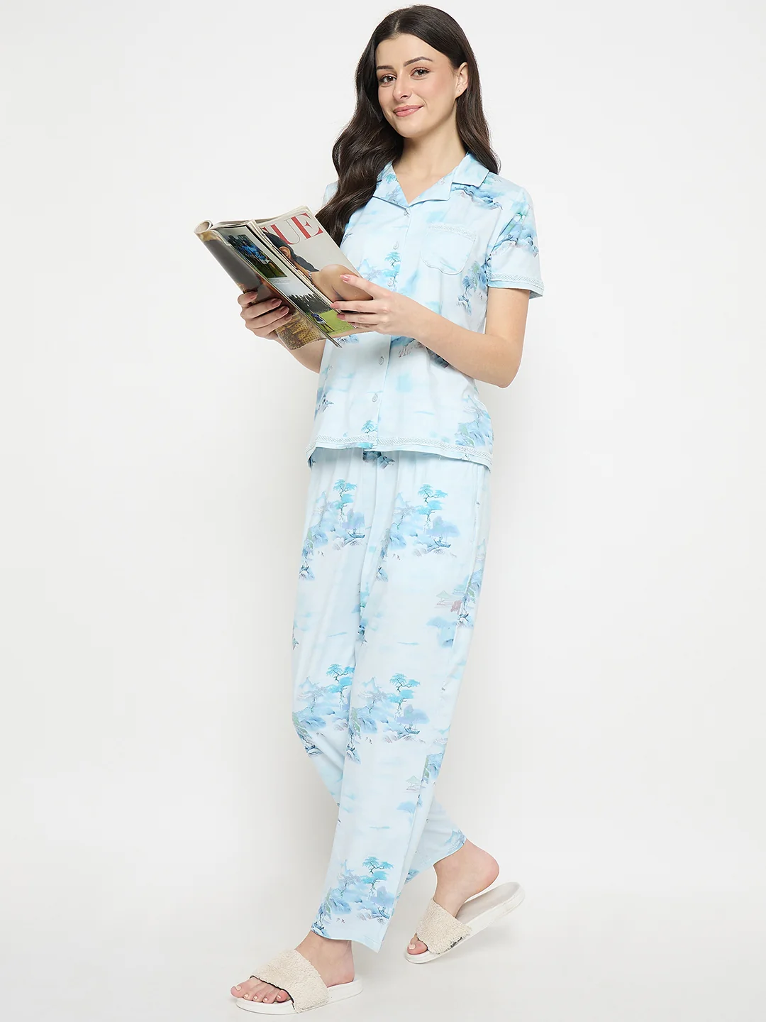 mSECRET Sky Blue Night Suit - Image 3