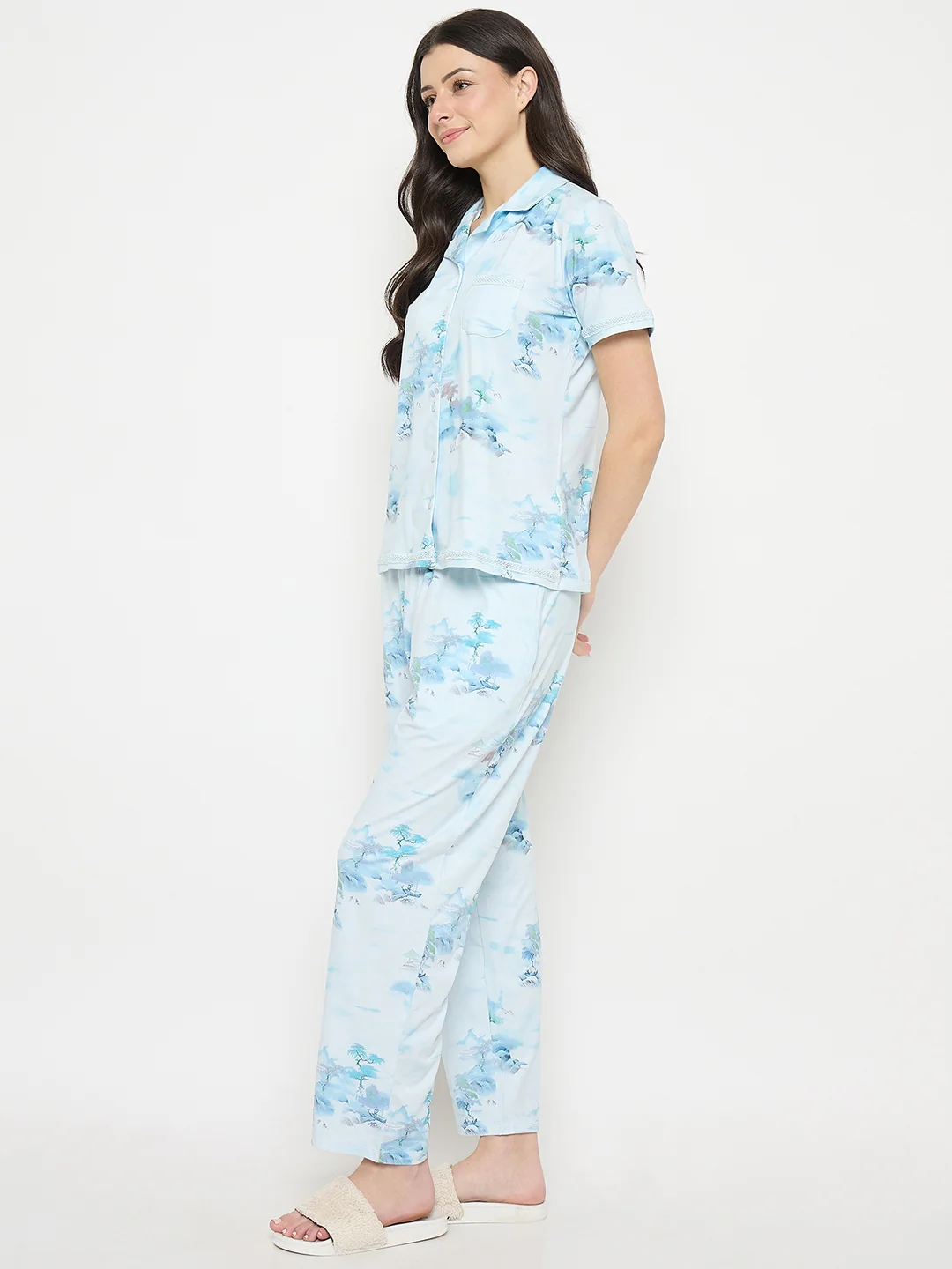 mSECRET Sky Blue Night Suit - Image 4