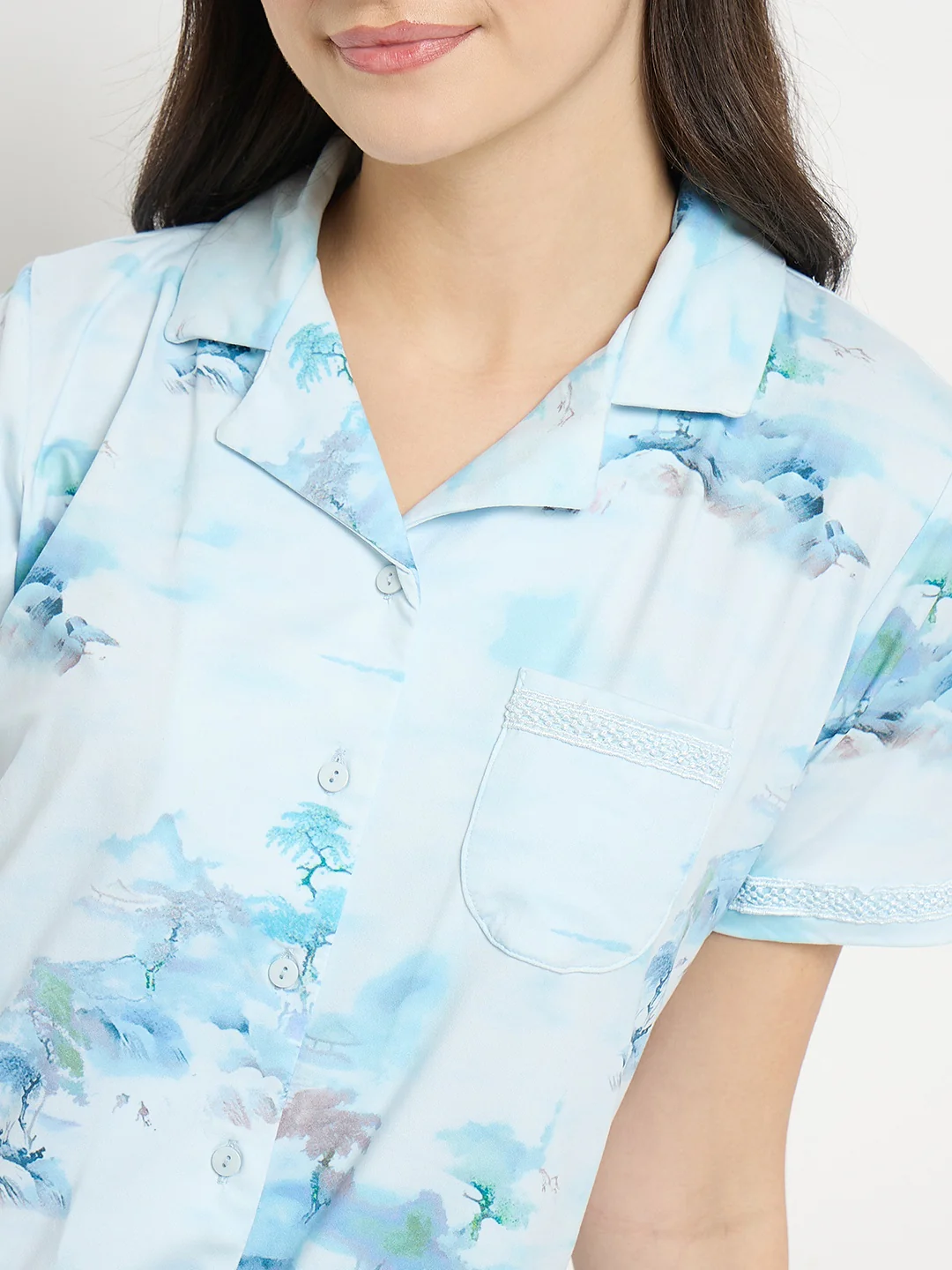 mSECRET Sky Blue Night Suit - Image 8