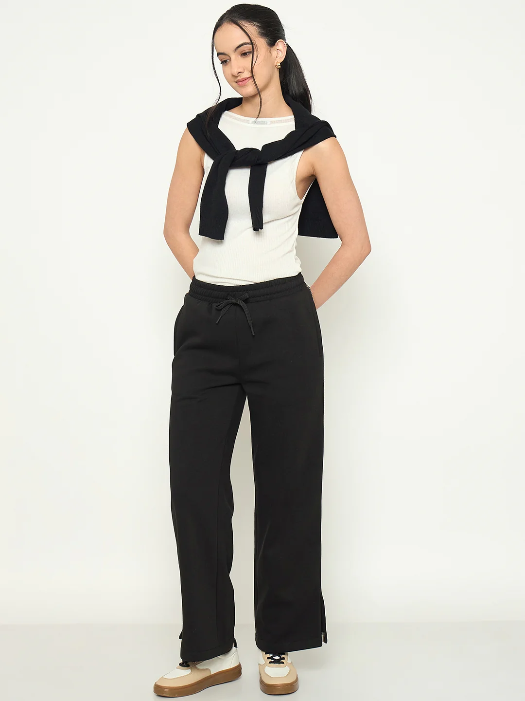 mSECRET Black Track Bottoms - Image 2