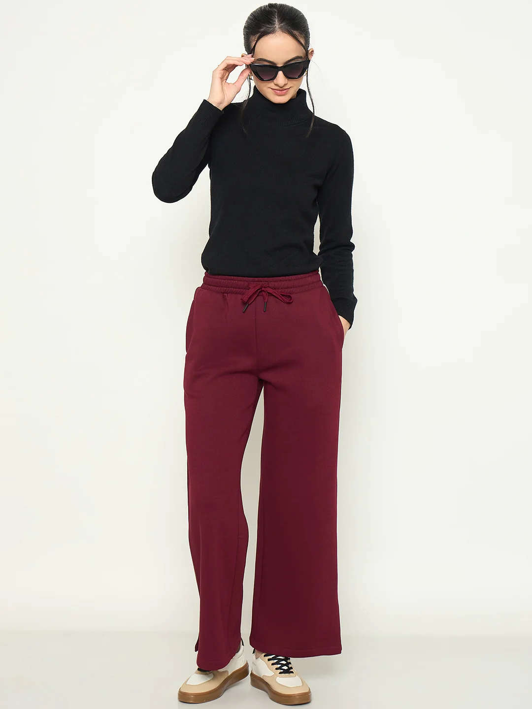 mSECRET Maroon Track Bottoms - Image 3