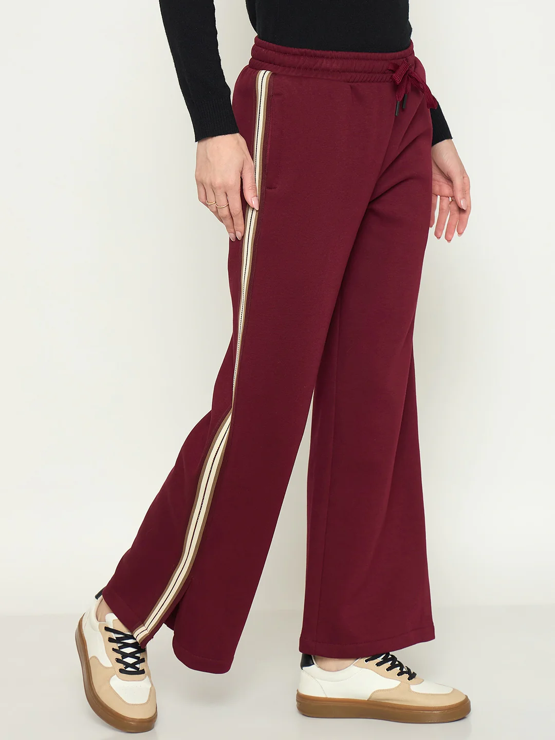 mSECRET Maroon Track Bottoms - Image 4