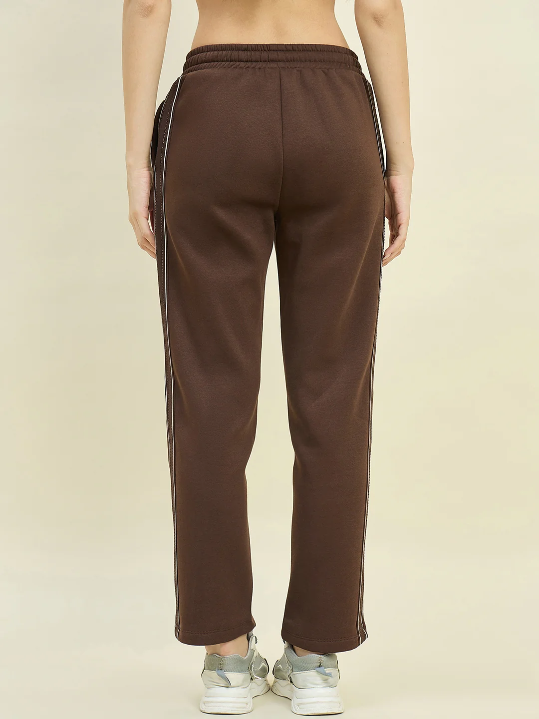 mSECRET Brown Cotton Blend Track Bottoms - Image 6