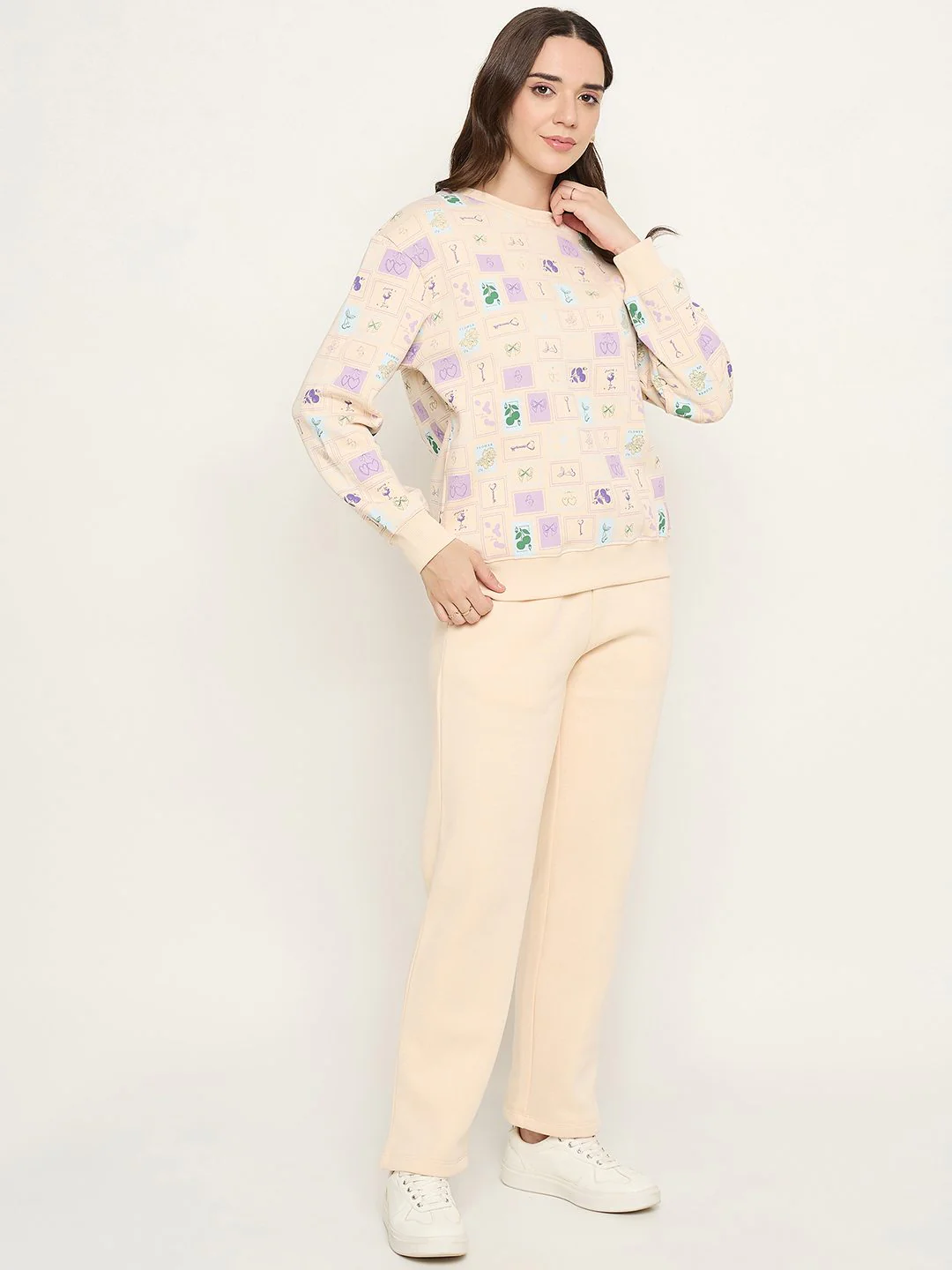 mSECRET Geometric Print Off White Nightsuit - Image 5