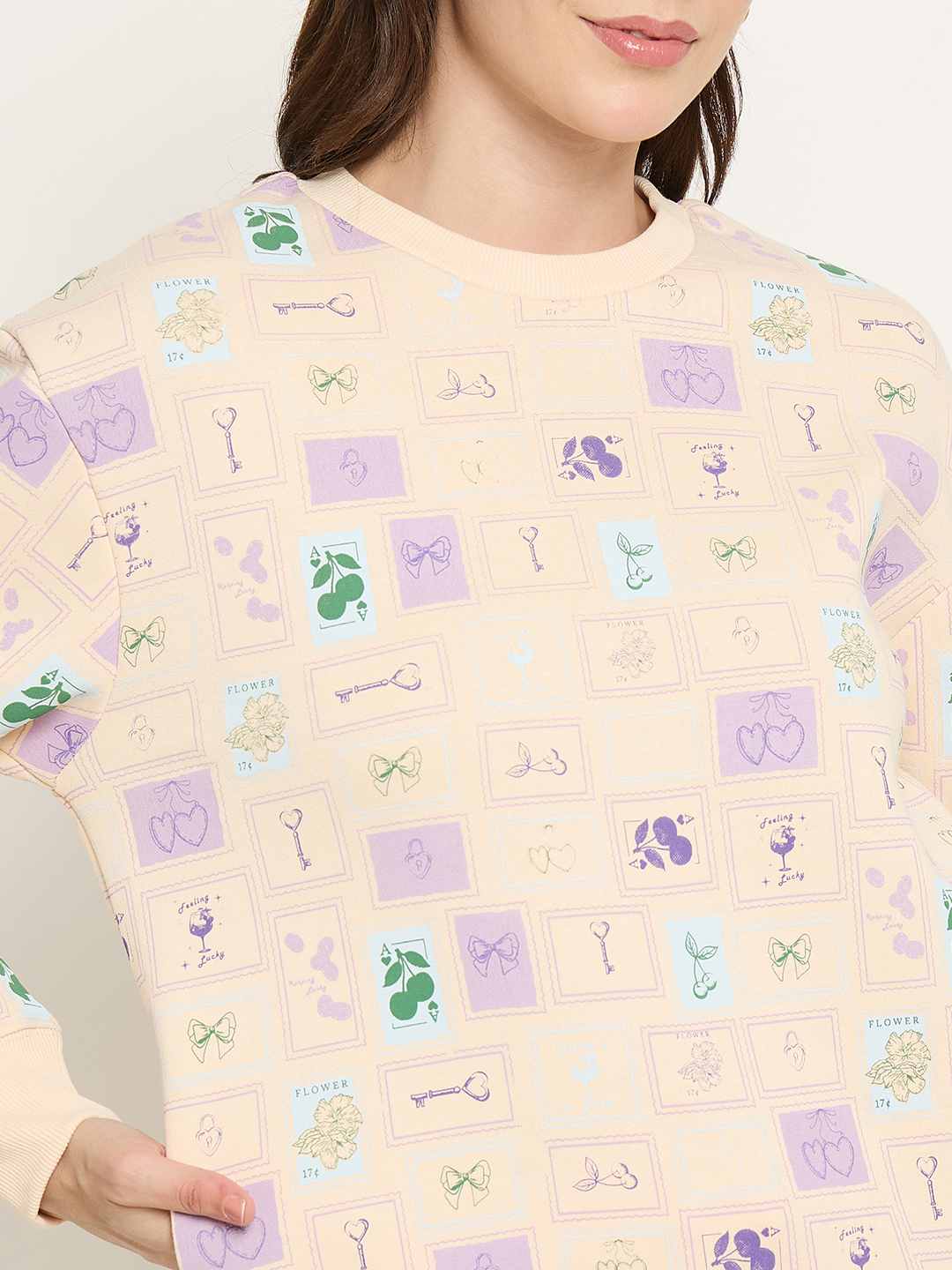 mSECRET Geometric Print Off White Nightsuit - Image 9