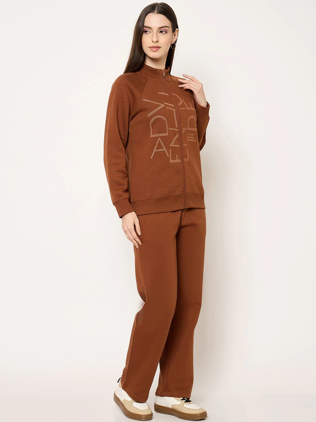 mSECRET Brown Fleece Sweatshirt - Image 4