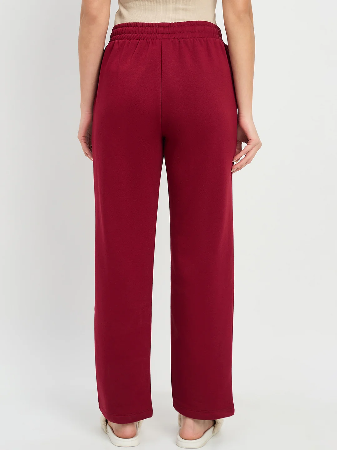 mSECRET Maroon Cotton Blend Track Bottoms - Image 6