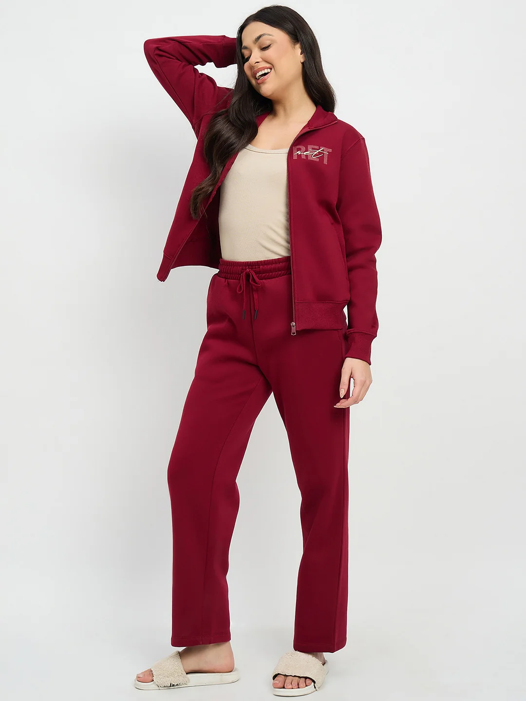 mSECRET Maroon Cotton Blend Sweatshirt - Image 3