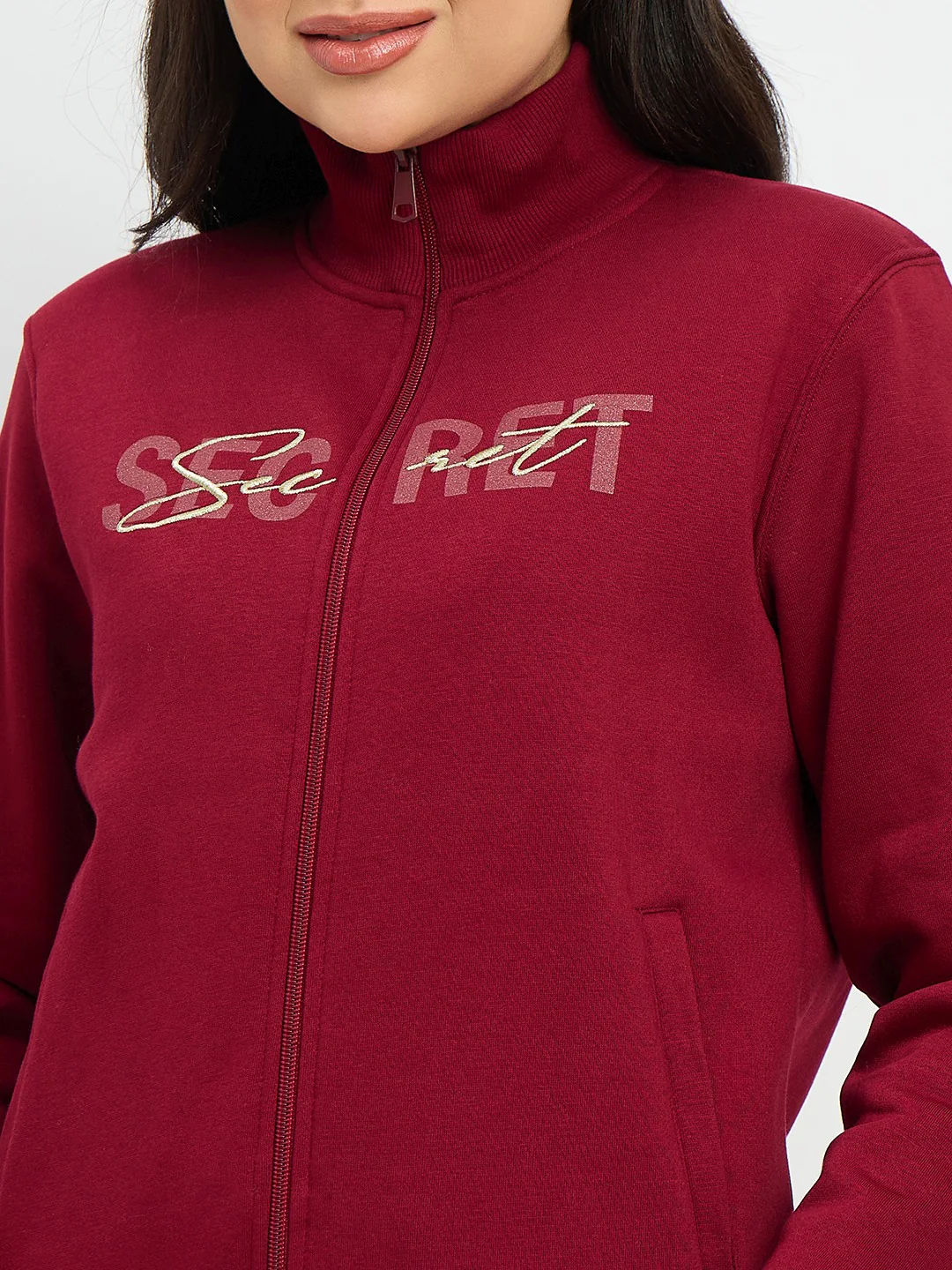 mSECRET Maroon Cotton Blend Sweatshirt - Image 7