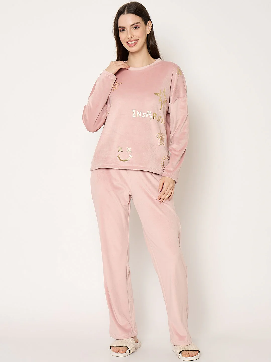 mSECRET Blush Pink Crew Neck Sweatshirt