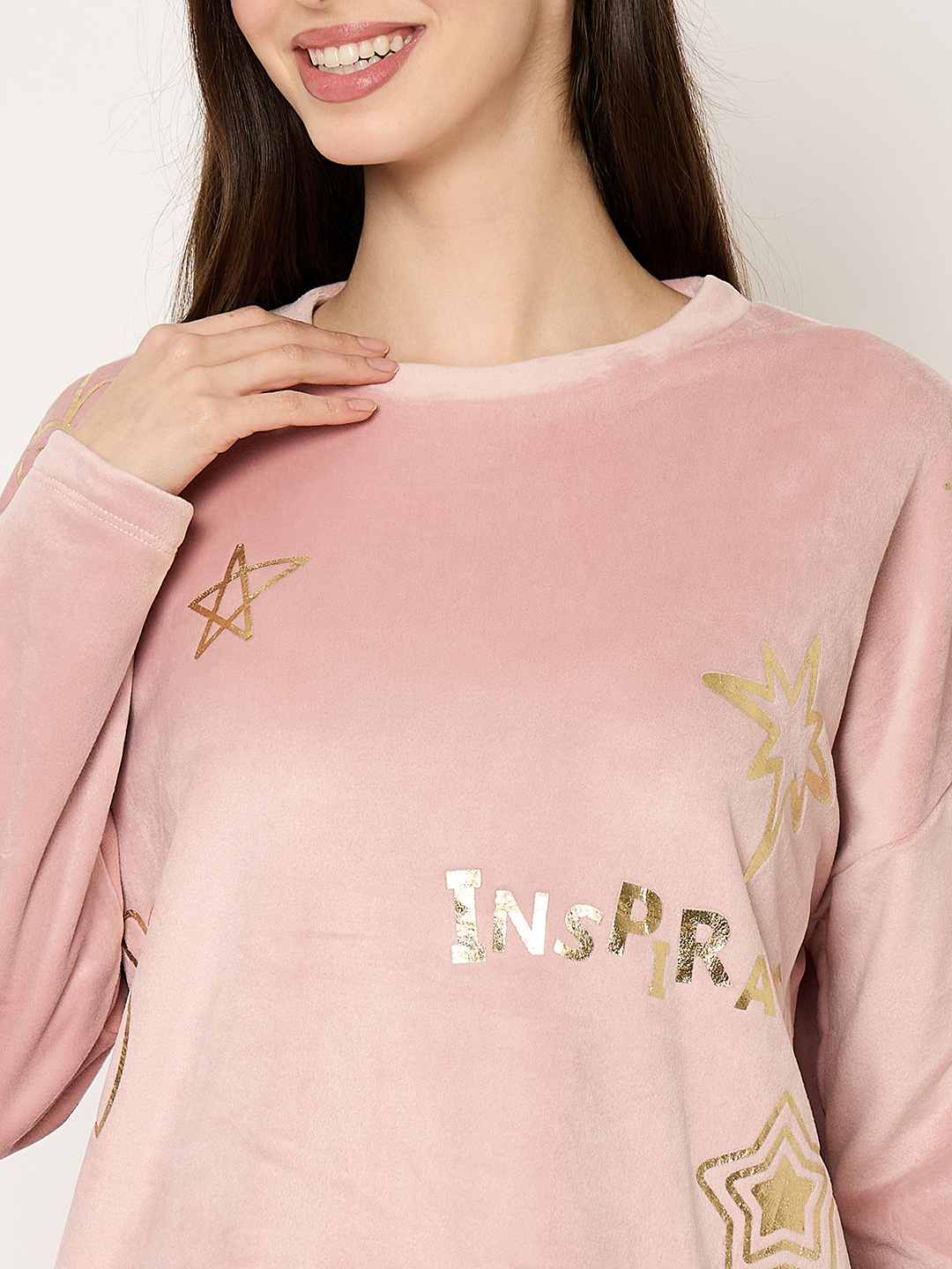 mSECRET Blush Pink Crew Neck Sweatshirt - Image 7