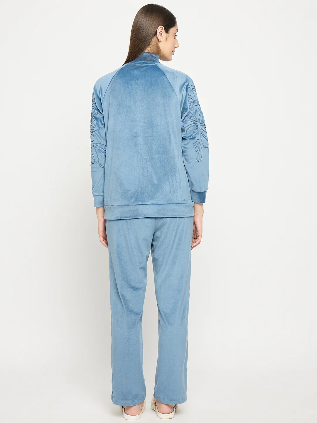 mSECRET Blue Solid Athleisure Sweatshirt - Image 7