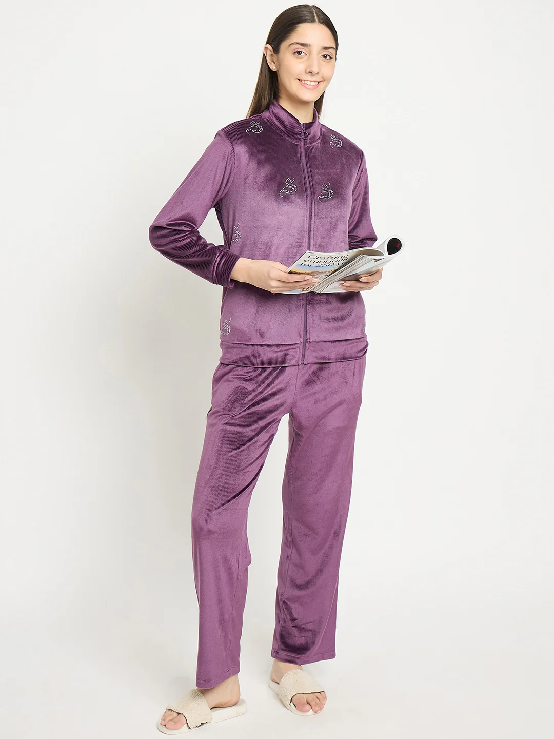 mSECRET Purple Track Bottoms - Image 2