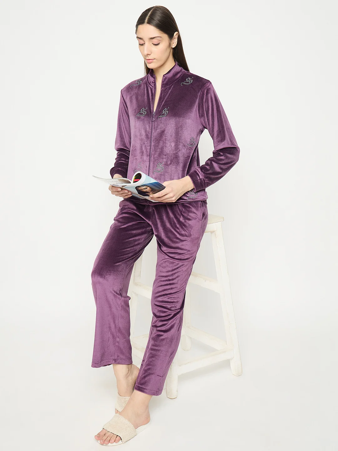 mSECRET Purple Track Bottoms - Image 3