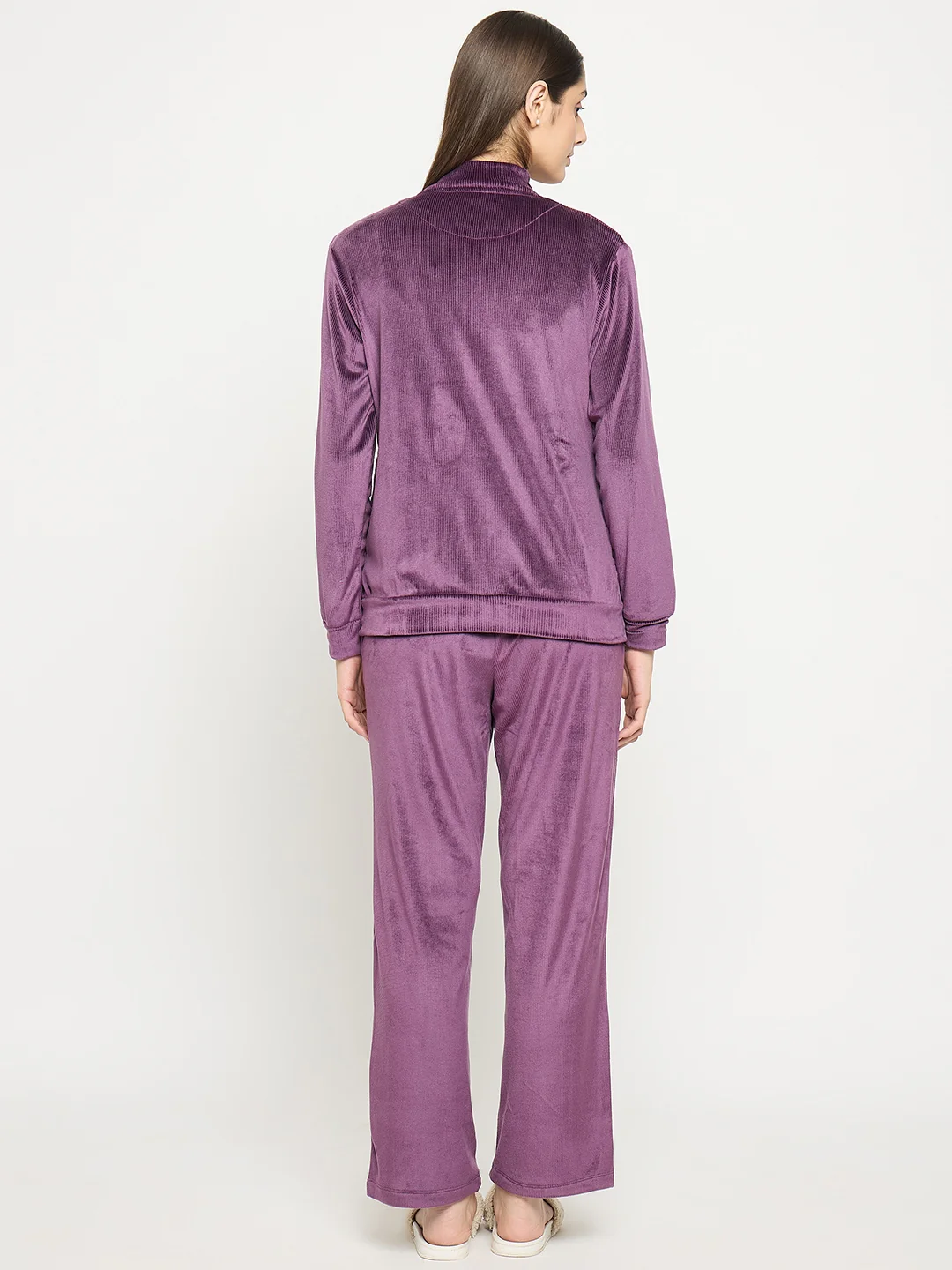 mSECRET Purple Solid Sweatshirt - Image 5