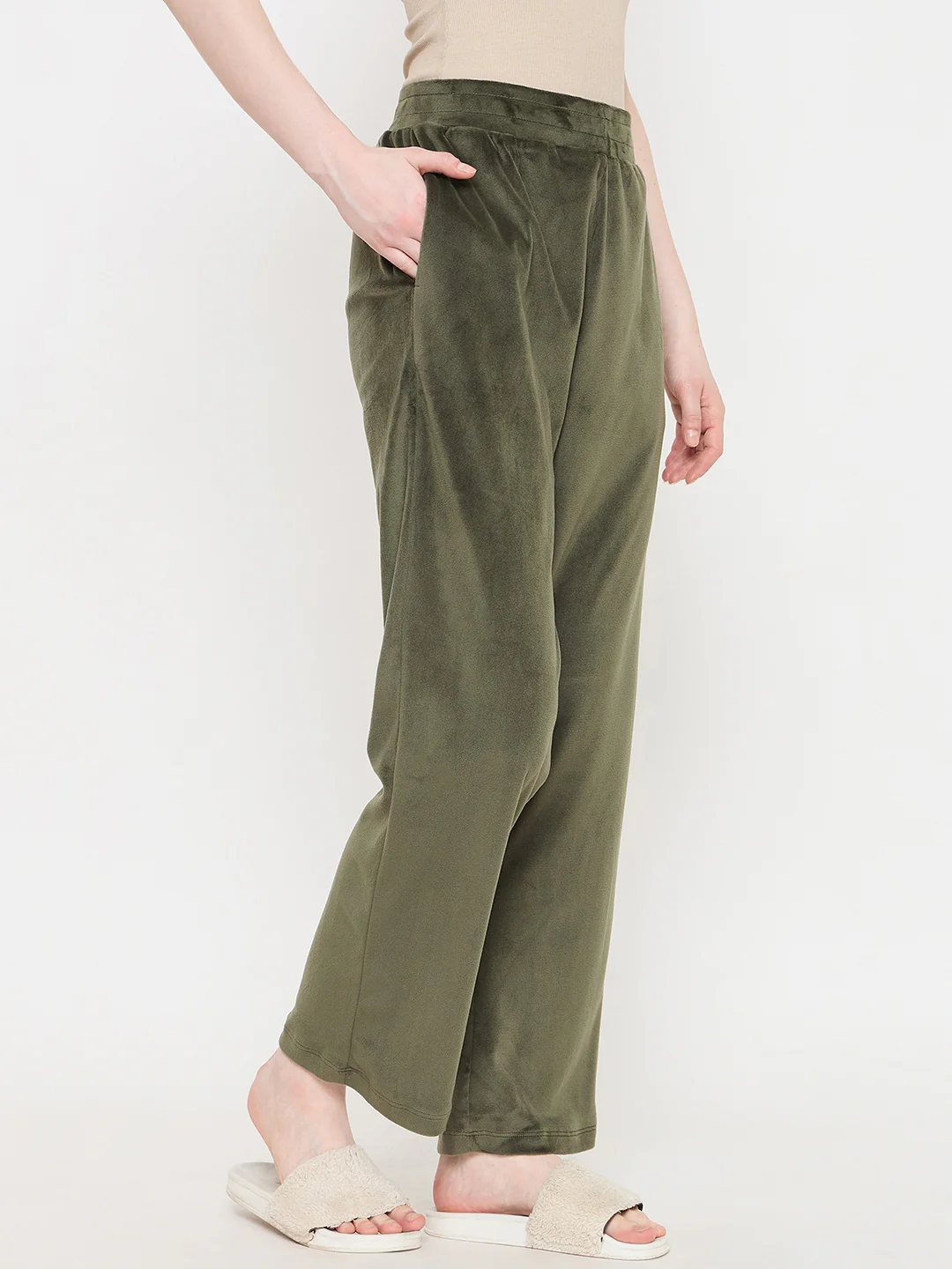 mSECRET Olive Green Winter Track Bottoms - Image 4