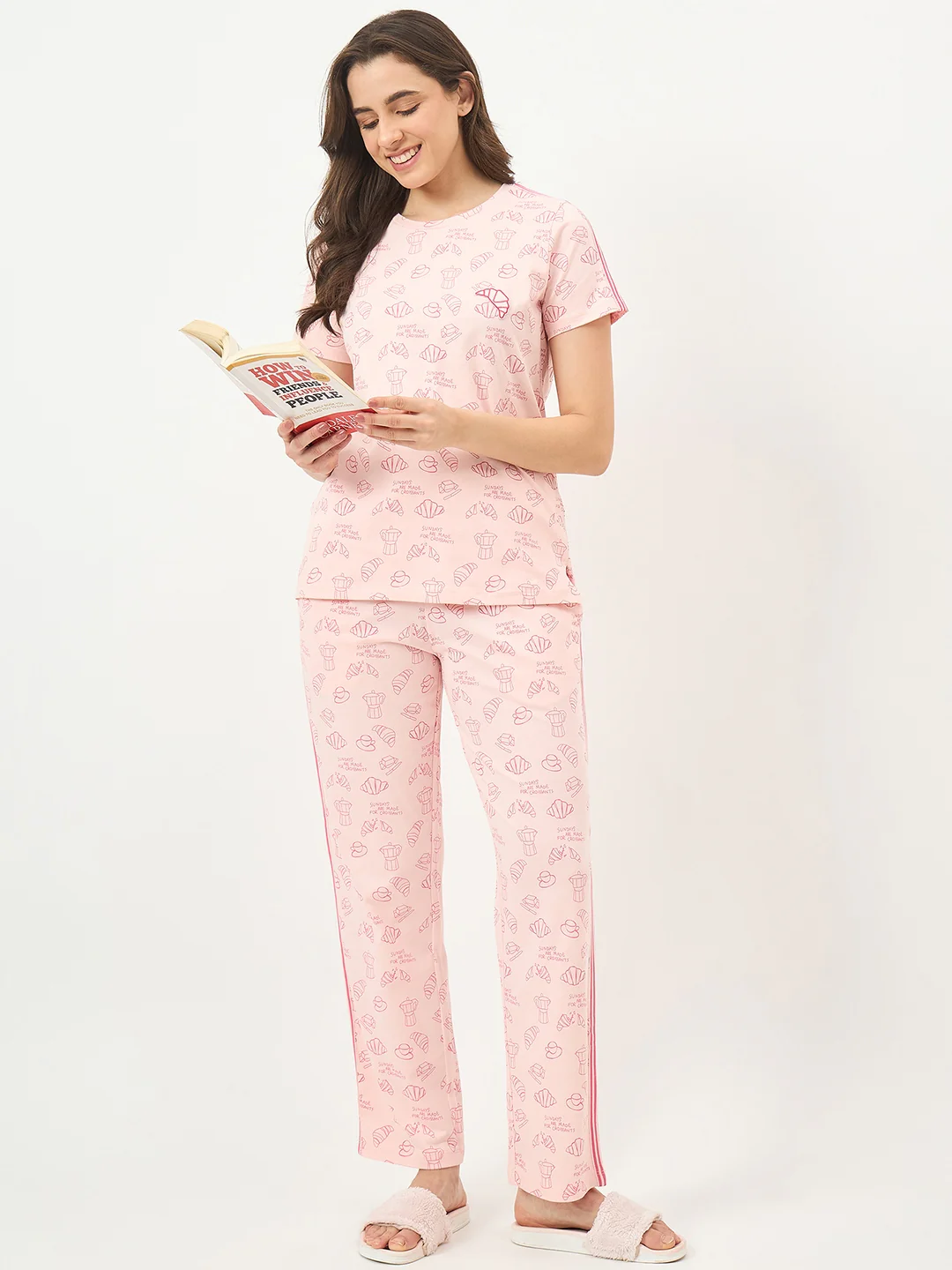 mSECRET Peach Cotton Night Suit - Image 3