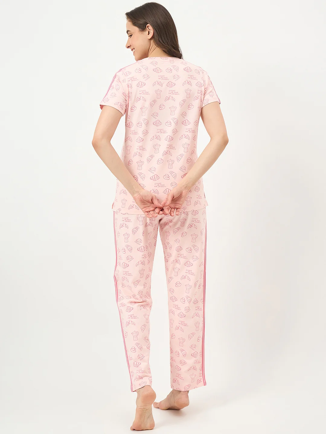 mSECRET Peach Cotton Night Suit - Image 6