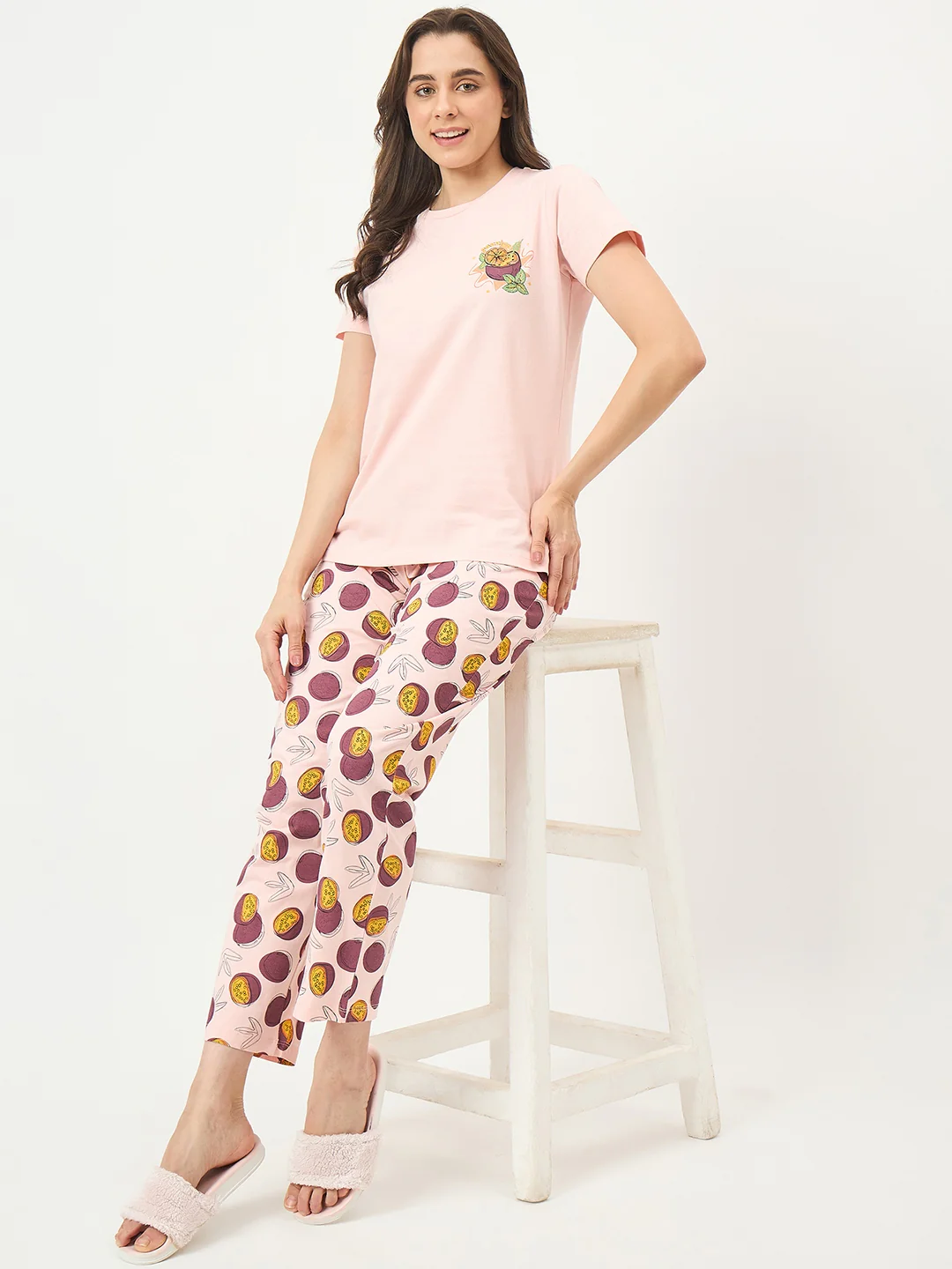 mSECRET Peach Cotton Pyjama Set - Image 2